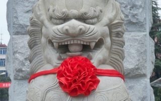 China Lion Statue